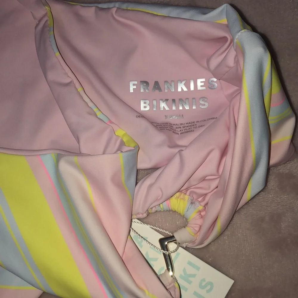 BRAND NEW Frankies Bikinis Seraphina Summer Stripe One Piece